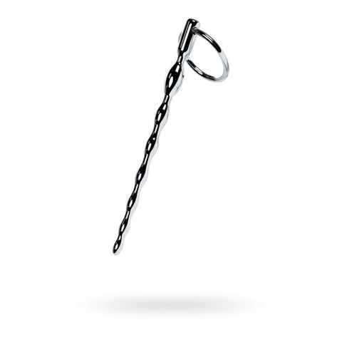 Silver Metal Braided Urethral Plug with Replaceable Rings – Metal Urethral Plug Silver > Sex Toys For Men > Sounding Rods