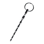 Silver Metal Braided Urethral Plug with Replaceable Rings – Metal Urethral Plug > Sex Toys For Men > Sounding Rods