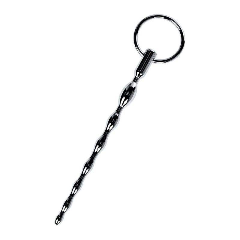 Silver Metal Braided Urethral Plug with Replaceable Rings – Metal Urethral Plug > Sex Toys For Men > Sounding Rods