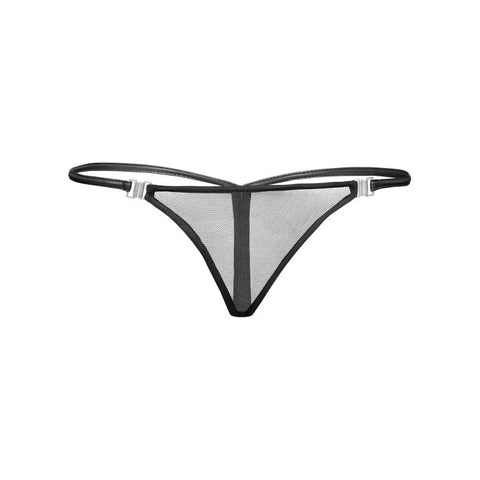 Inviting Tulle G-String Black Small Lingerie