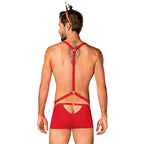 Mr Reindeer – Elastic Mesh 3 Piece Mens Lingerie Set > Clothes > Mens Apparel