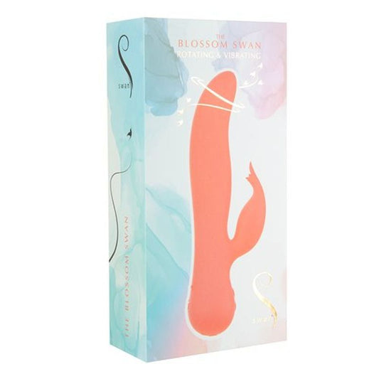 Blossom Swan Rabbit Vibrator 21cm Long x 3.8cm Diameter