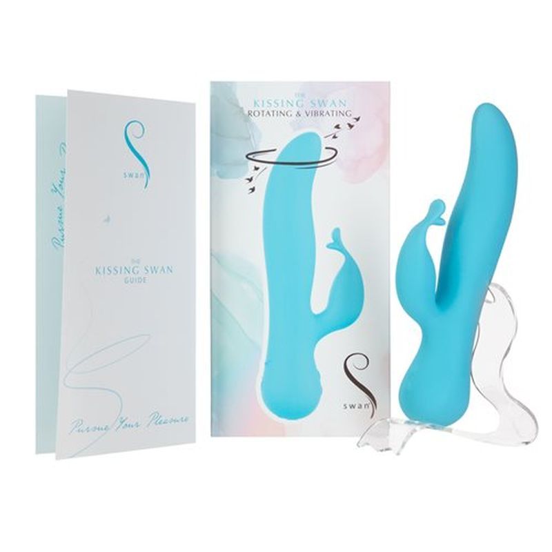 Kissing Swan Rabbit Vibrator 21cm Long 3.8cm Diameter Default Title > Vibrators > Ladies > Rabbit