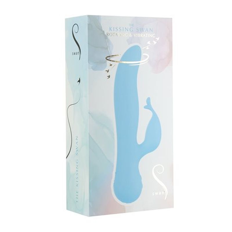 Kissing Swan 21cm Rabbit Vibrator | Soft Silicone Design > Vibrators > Ladies > Rabbit