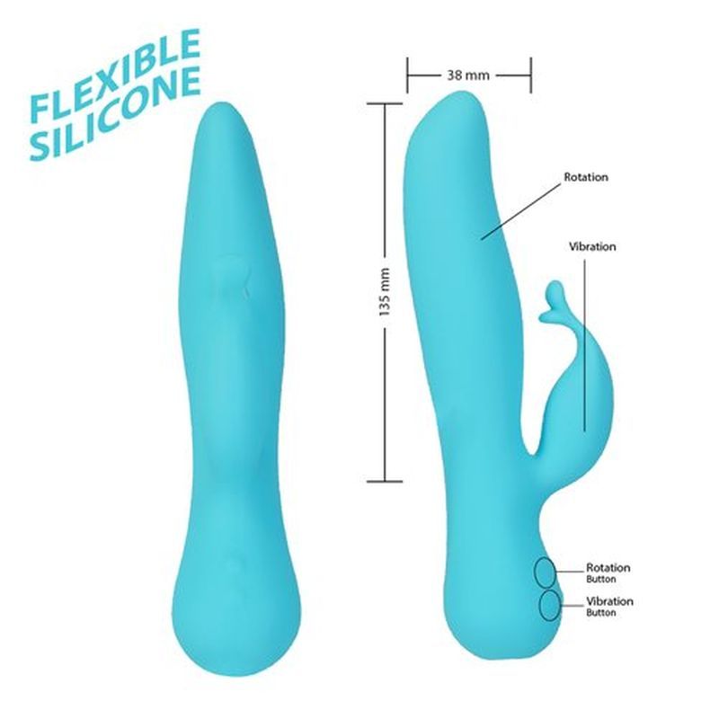 Kissing Swan Rabbit Vibrator 21cm Long 3.8cm Diameter > Vibrators > Ladies > Rabbit