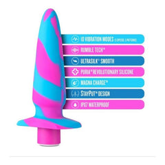 Avant Vibrotize Silicone Mini Anal Vibe Fuchsia 5 Inch