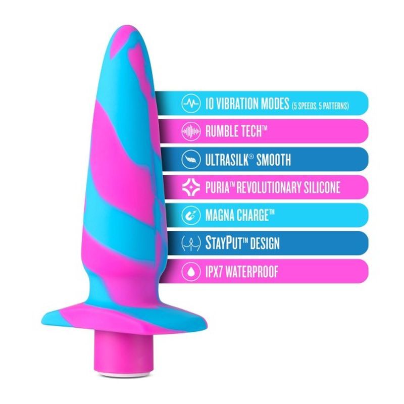 Avant Vibrotize Silicone Mini Anal Vibe Fuchsia 5 Inch > Anal Range > Vibrating Butt Plugs