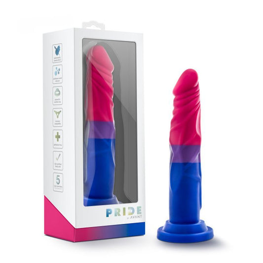 Avant Pride P8 Silicone Dildo with Suction Cup Base