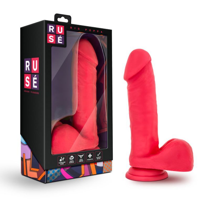 Ruse Big Poppa Cerise Dildo 6.6 Inch Insertable Length > Dildos > Realistic Dildos