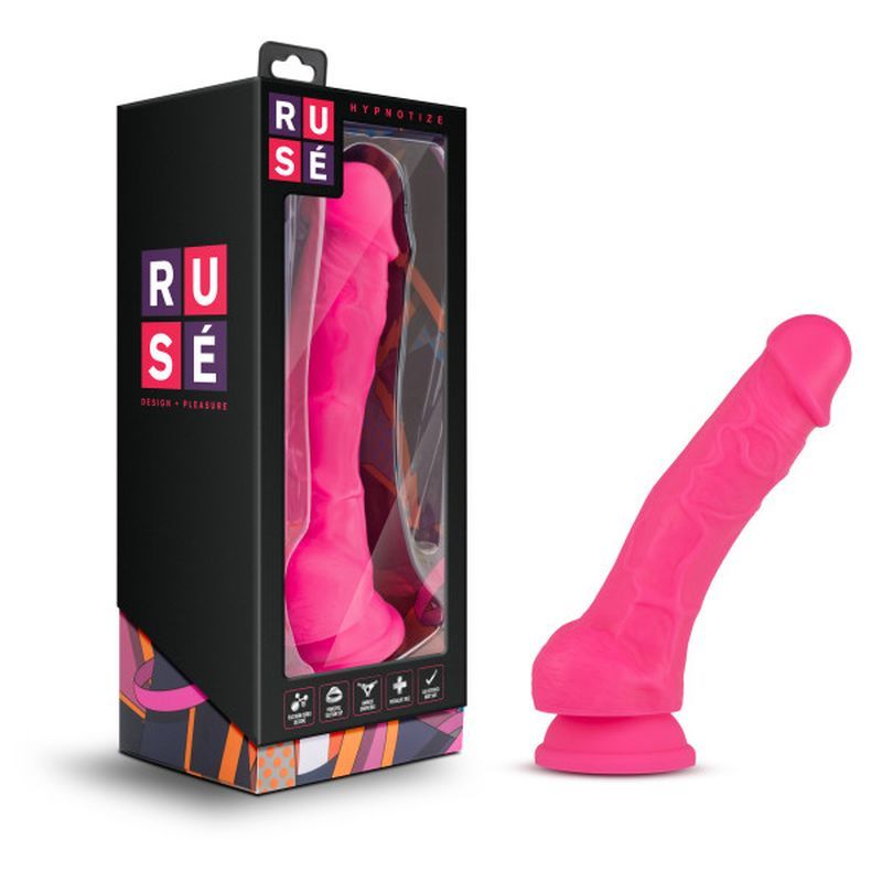Ruse Hypnotize Hot Pink Dildo 7.5 Inch Length 1.5 Inch Width > Dildos > Realistic Dildos