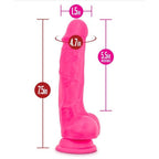 Ruse Hypnotize Hot Pink Dildo 7.5 Inch Length 1.5 Inch Width > Dildos > Realistic Dildos