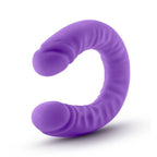 Ruse Silicone Slim 18in Purple Double Dong Dildo 1.5in Wide > Dildos > Double Dildos