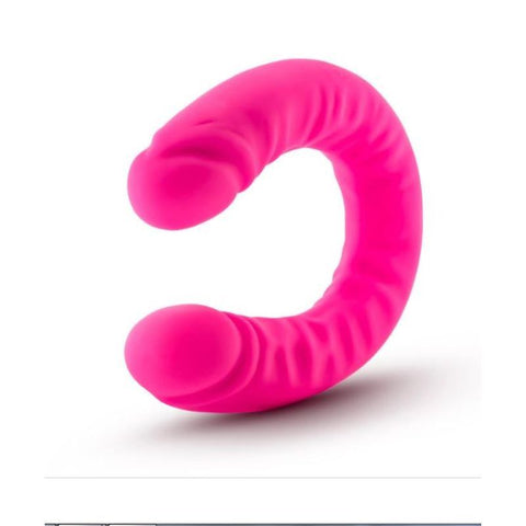 Ruse Silicone Slim 18in Hot Pink Double Dong 1.5in Wide Double Dongs
