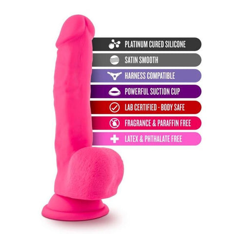 Ruse Shimmy Hot Pink Dong 6 Inch Insertable Pleasure Toy DONGS