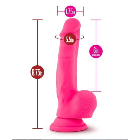 Ruse Shimmy Hot Pink Dong 6 Inch Insertable Pleasure Toy DONGS