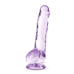 Naturally Yours 8 Inch Crystaline Dildo Amethyst > Dildos > Realistic Dildos