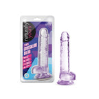 Naturally Yours 7 Inch Crystaline Dildo Amethyst > Dildos > Realistic Dildos