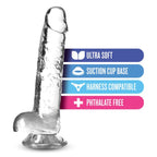 Naturally Yours 7 Inch Crystaline Dildo Diamond > Dildos > Realistic Dildos