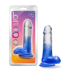 B Yours Morning Dew 6in Dildo Stella Blue with Suction Cup > Dildos > Realistic Dildos