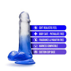 B Yours Morning Dew 6in Dildo Stella Blue with Suction Cup > Dildos > Realistic Dildos
