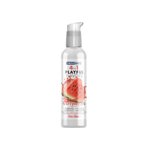Swiss Navy 4 in 1 Playful Flavors Watermelon Intimacy Gel 4 oz > Essentials > Massage Oil