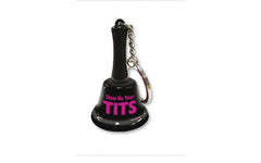 Show Me Your Tits Mini Bell Keychain