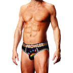 Prowler Oversized Paw Open Back Brief Black Black Small > Clothes > Open Back Underwear