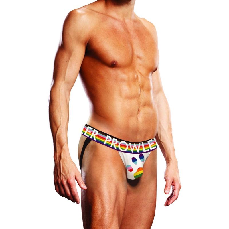Prowler Oversized Paw Jock White > Clothes > Jockstraps
