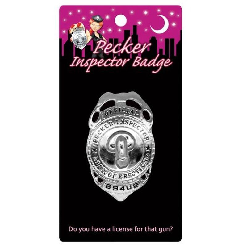 Pecker Inspector Badge – Novelty Party Accessory Secondary image