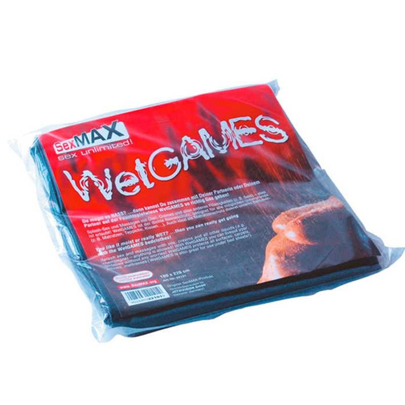 SexMAX WetGAMES (Black) – Waterproof Vinyl Sheet Black > Bondage Gear > PVC Orgy Bedding Main image