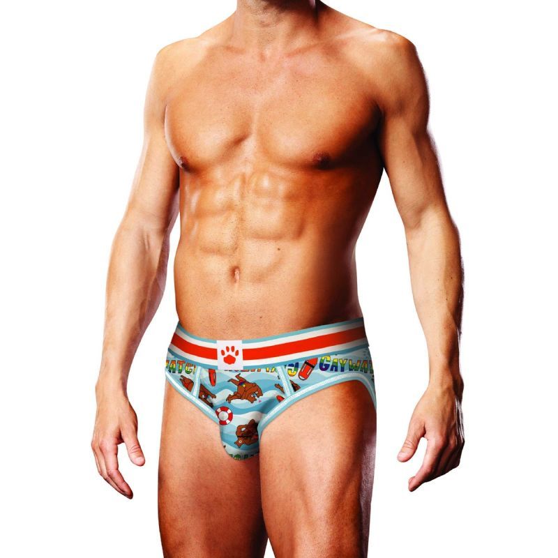 Prowler Gaywatch Bears Open Back Brief Blue Small > Clothes > Open Back Underwear