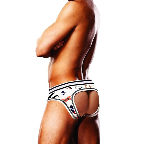 Prowler Leather Pride Open Briefs Sexy Adult Intimacy Wear Mens Briefs