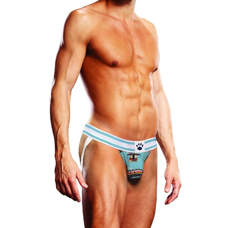 Prowler Miami Jock Stylish Beach-Themed Jockstrap Blue Medium > Clothes > Jockstraps