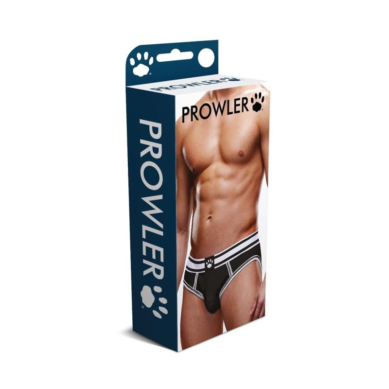 Prowler Open Brief Black/White Stylish Backless Design Mens Briefs