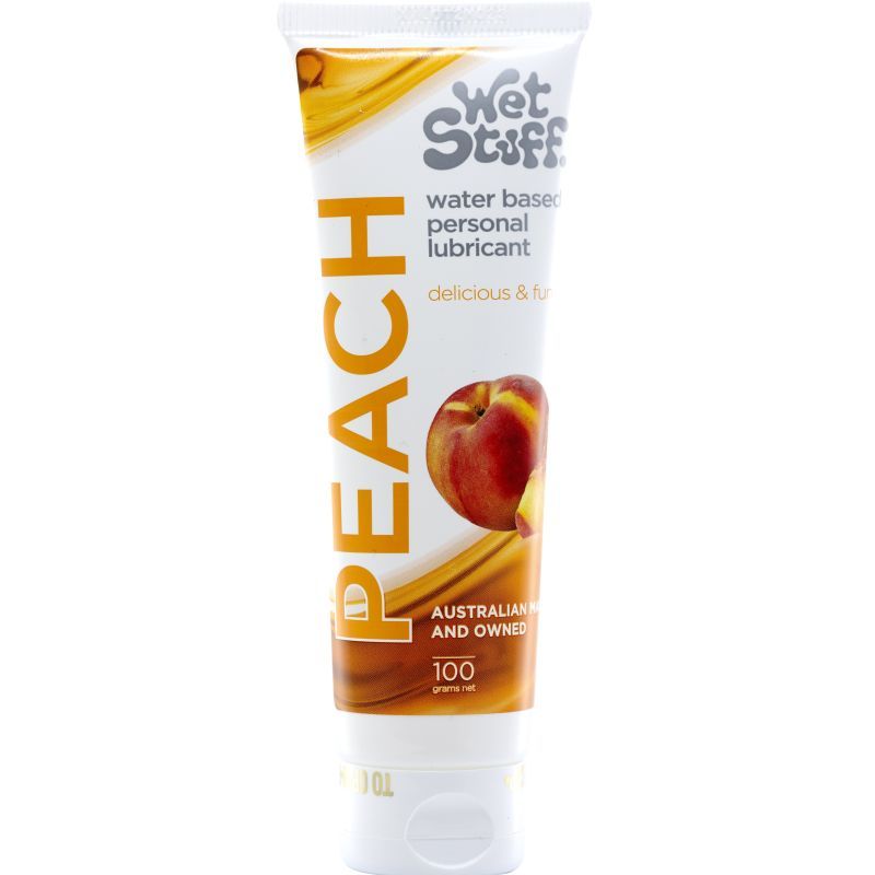 Wet Stuff Peach – Edible Peach Flavored Lubricant Tube 100g > Lube > Flavoured