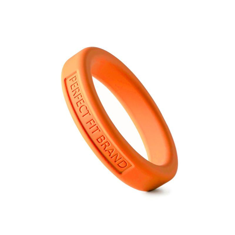 Classic Silicone Medium Stretch Penis Ring 44mm Orange > Cock Ring > Single