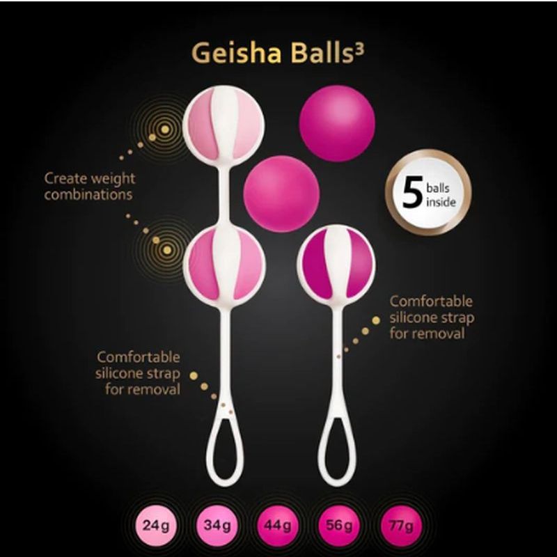 G Vibe Geisha Balls 3 – Silicone Kegel Balls > Sex Toys For Ladies > Kegel Exercise