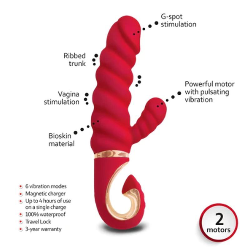 Gcandy MINI Chili Coral 19 x 3.5cm Waterproof Vibrator > Vibrators > Ladies > Rabbit