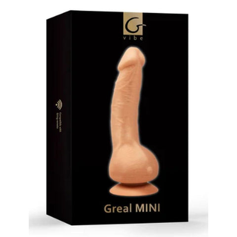 Greal MINI Flesh w Suction Cup 7 x 1.18 Inch Vibrator Dongs Realistic