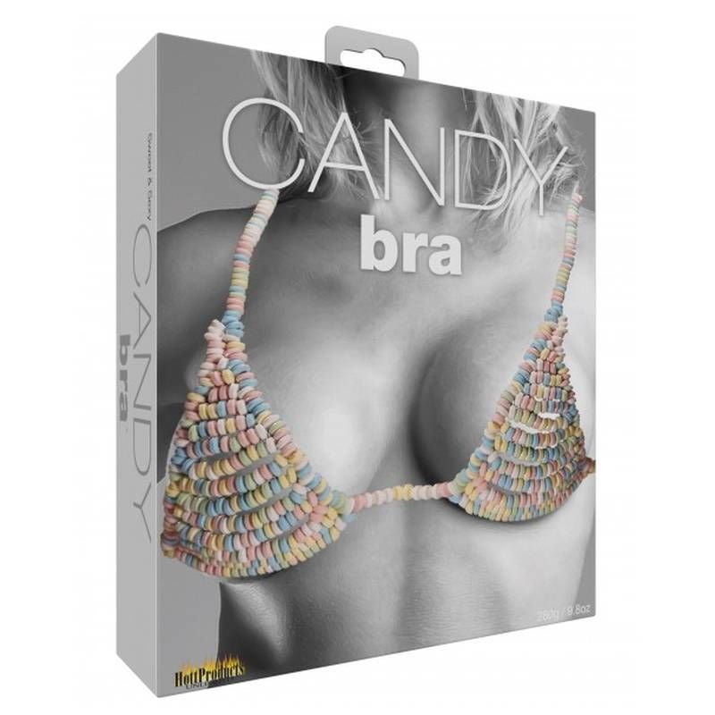 Candy Bra – Sweet Edible Lingerie 9.8 Oz Erotic Food Multi One Size Novelty Candles