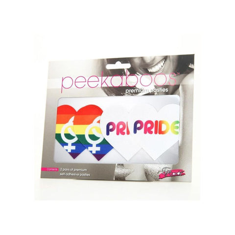 Pride Hearts Pasties - Self-Adhesive Rainbow Pasties Pasties