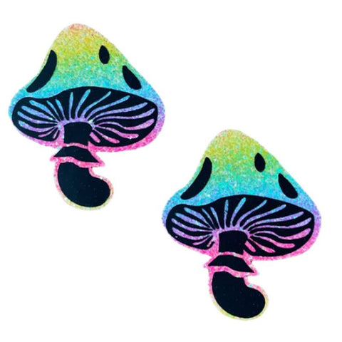 Rainbow Blacklight Glitter Toadstool Pasties Default Title > Clothes > Pasties