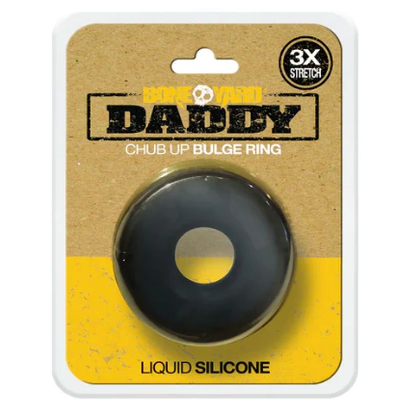 Daddy Silicone Ring Black with 3.0cm Inner Diameter Black > Cock Ring > Single