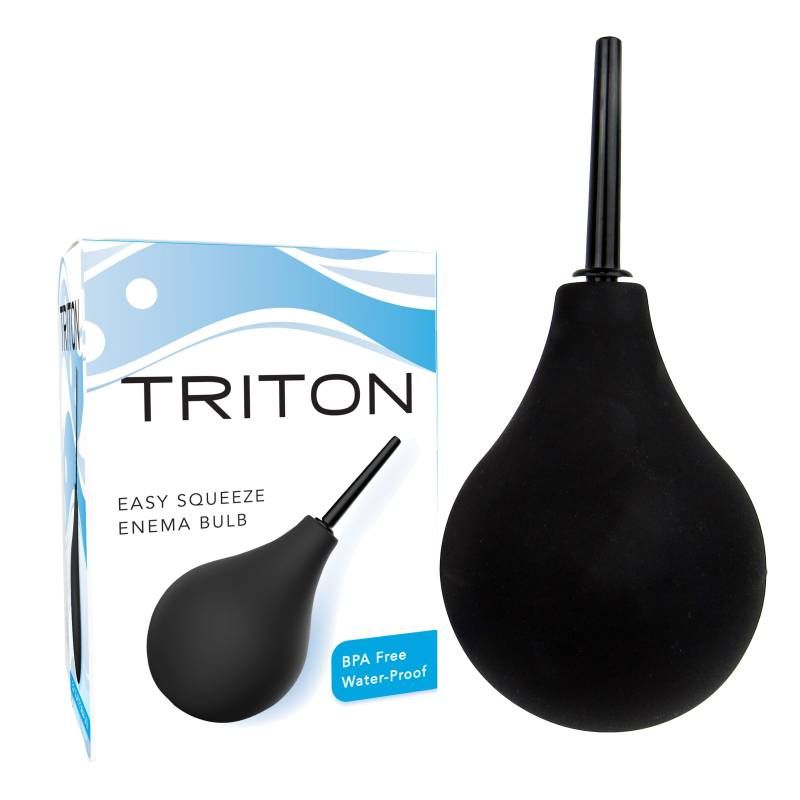 Triton Easy Squeeze Enema Bulb Black > Essentials > Douches