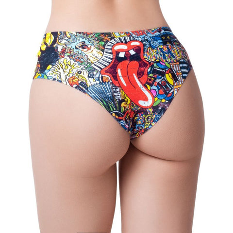 Psychotropical Trash Thong in Sizes S to XL for Comfort Panties