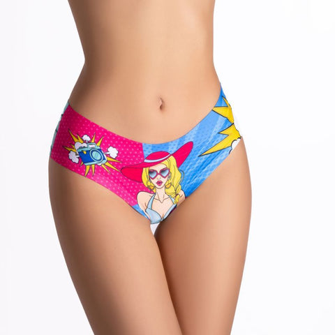 Comics Beach Girl Slip Lingerie in Sizes S to XL Small Panties