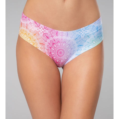 Mandala Happiness Thong for Comfortable All-Day Wear S-XL Small Womens Underwear
