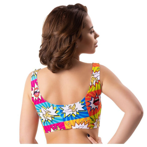 Comics Curios Crop Top in Sizes S to XL for Comfort Medium Panties