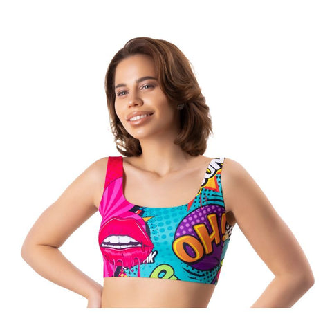 Comics Oh Crop Top in Size S M L XL for Comfort Panties
