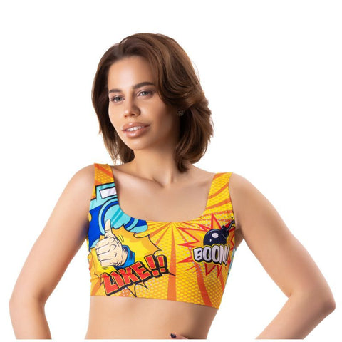 Comics Like Crop Top in Size S M L XL for Comfort Bras
